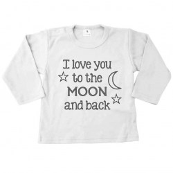 Lange mouw Tshirt loveyoutothemoon zwart7